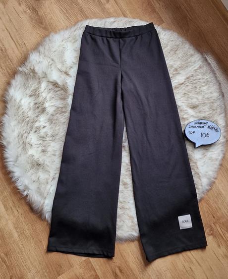 Široké vrubkove nohavice, 164