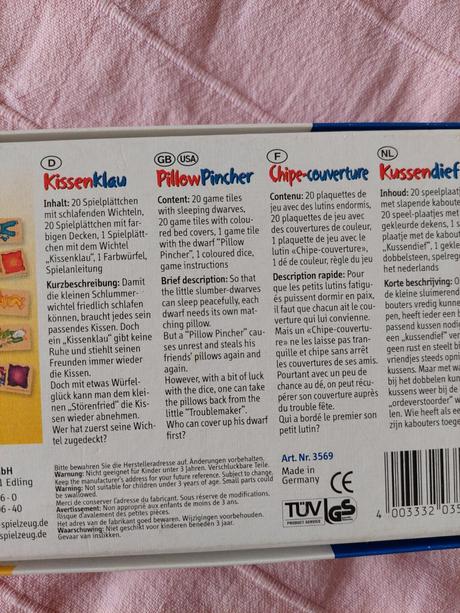 Drevená hra "kissenklau", 