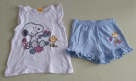 Letné pyžamo snoopy 110/116, peanuts,110