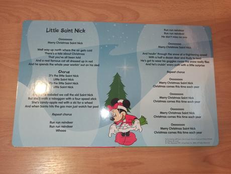 Disney christmas sing-along book + cd,