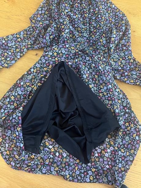 Dievcenske kvetinkove šifonove šaty, h&m,158