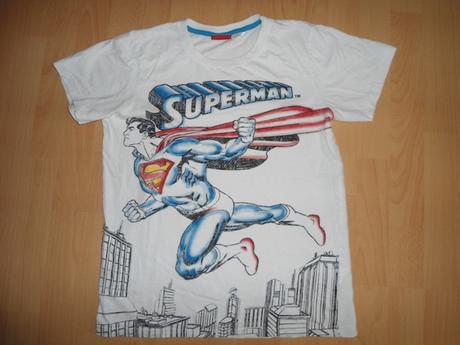 Chlapcenske biele tricko superman, 158