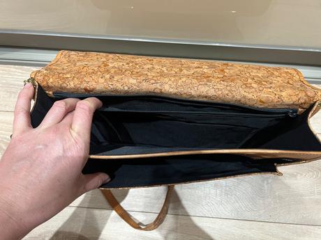 Korkova aktovka na dokumenty vintage, 