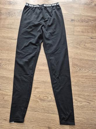 Tenké čierne športové legíny veľ. 164, 164