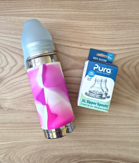 Pura termofľaša 260ml + 2ks silikónových náustkov, pura