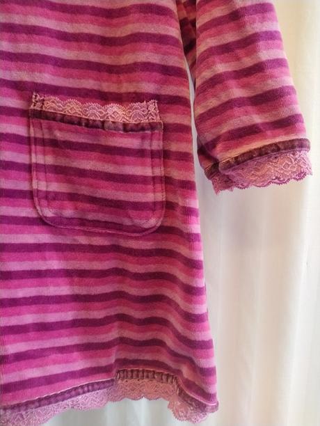 Dievčenské pásikavé zamatové šaty, monsoon, 98-104, monsoon,104