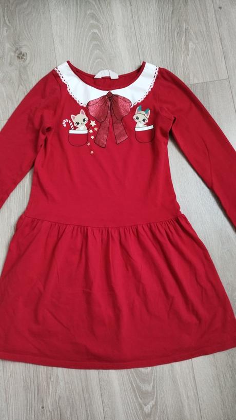 Vianočné šaty, h&m,122