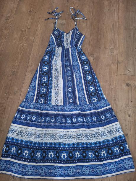 Letno maxi saty modre, m / s