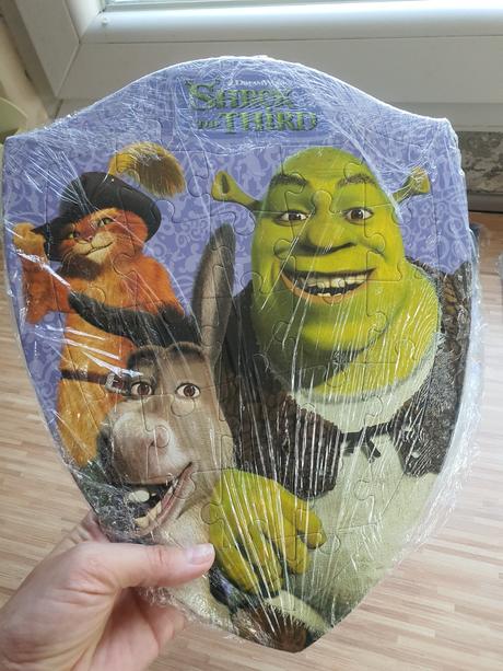 Puzzle shrek, fiona, oslik a kocur v cizmach, 