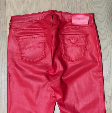 Emporio armani w28 červené nohavice, armani,28