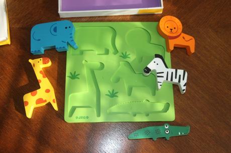 Djeco puzzle incrocodible drevena vkladacka, 