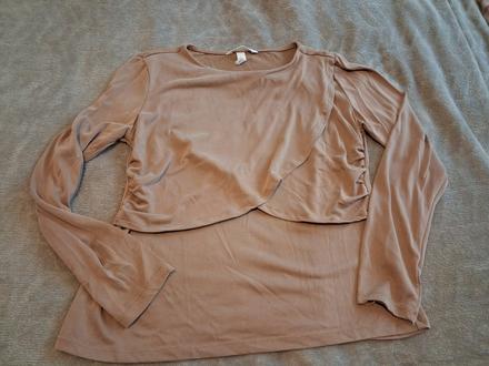 Tričko elegantné na dojcenie, h&m,s