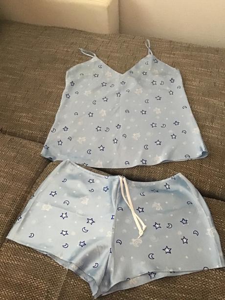 Saténové pyžamo, xl