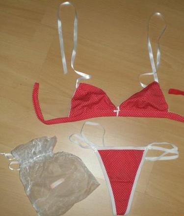 Sexy bodkované spodné prádielko - mango, m