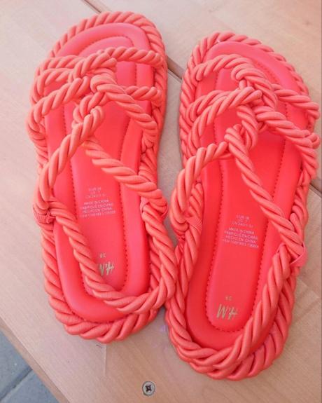 Koralové sandále h&m, h&m,38