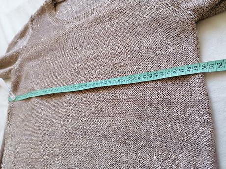 Svetrík so zlatými flitrami, promod,l