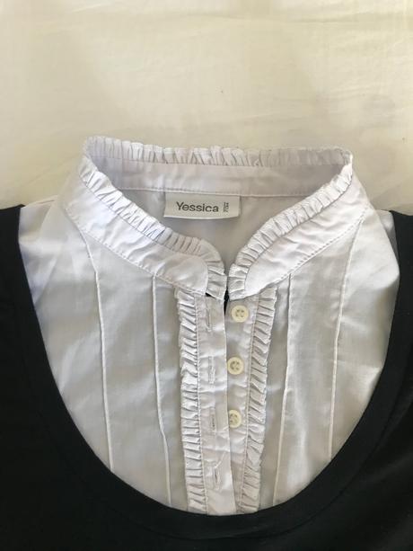 Elegantne tričko so vsitou košieľkou, yessica,l