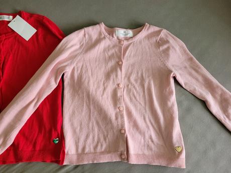 Svetríky hm-2ks-veľ.122/128-nový/ako nový, h&m,128
