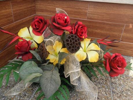 Ikebany, vence na hroby, 