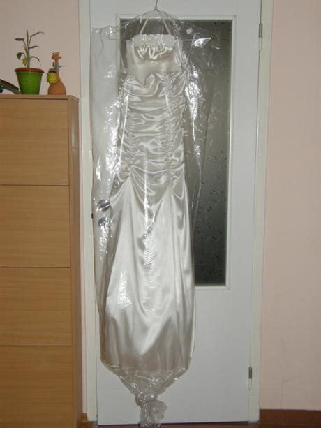 Spolocenske saty - ekru, aj na svadbu, m