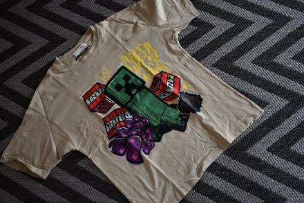 Tričko minecraft, zara,164
