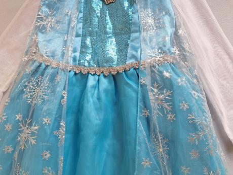 Elsa karnevalové šaty s vlečkou veľ.128-140,
