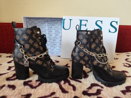 Čižmičky guess na vyššom podpätku, veľ.41, guess,41