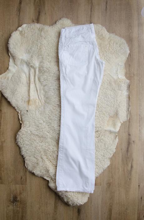 Biele nohavice, amisu,36