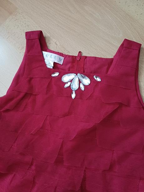 Bordove tylové šaty v.116, 116