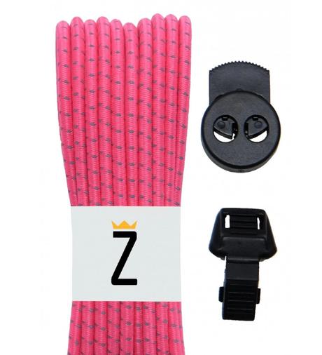 Zaviažto - rýchlozaväzovacie šnúrky ružové, 