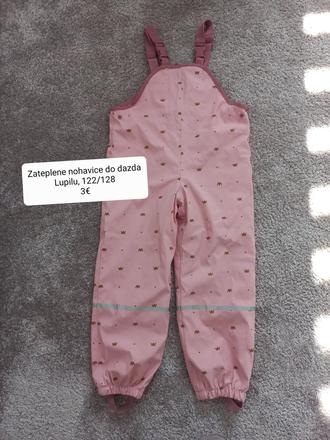Zateplene nohavice do dazda, lupilu, 122/128, lupilu,122