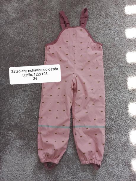 Zateplene nohavice do dazda, lupilu, 122/128, lupilu,122
