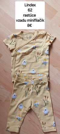 Súprava tepláky a body kačičky, lindex,62