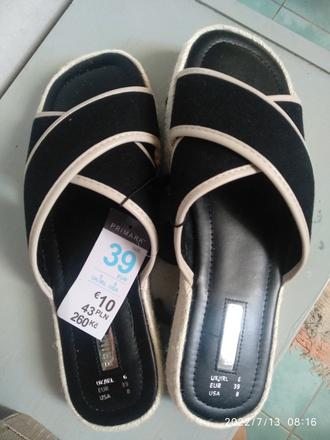 Pevne slapky, primark,39