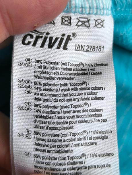 Športová mikina, termo tričko, crivit,44