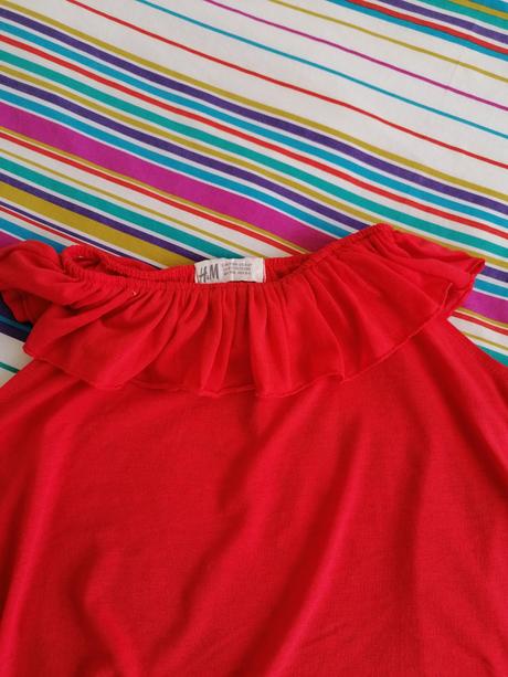 Tričko s volánom, h&m,116