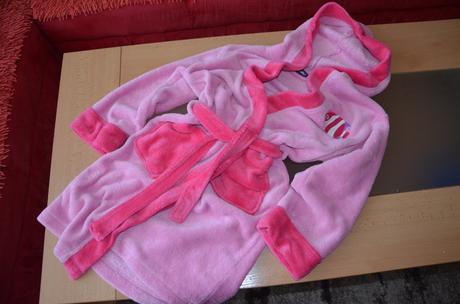 Župan ružový 122/128, lupilu,122