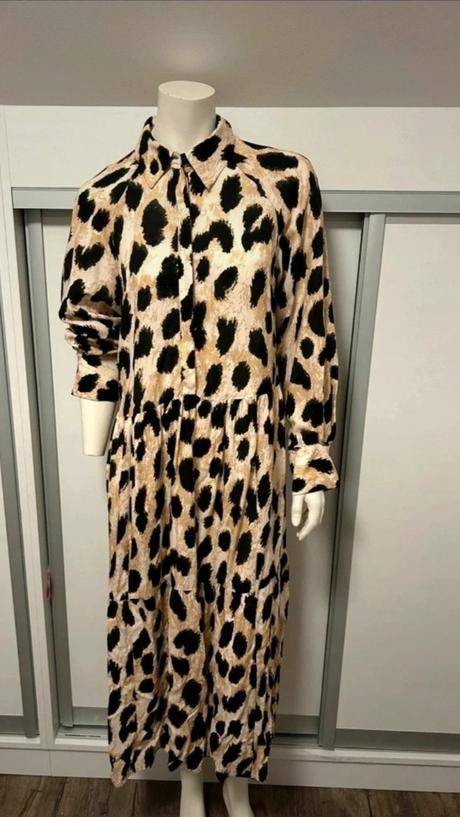 H&m leopard šaty oversize, h&m,xl