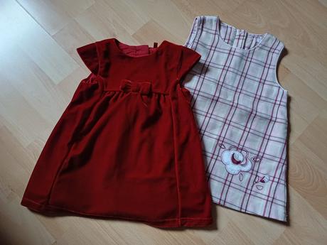 2x šaty v.68 3-6mes., h&m,68