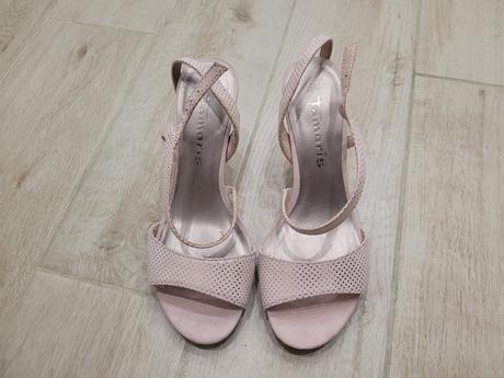 Sandálky na opätku, tamaris,38