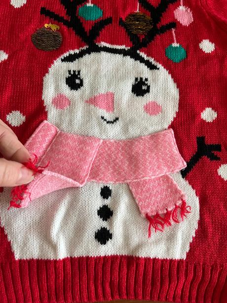 Vianočný pulóvrik so snehuliakom, kids,122