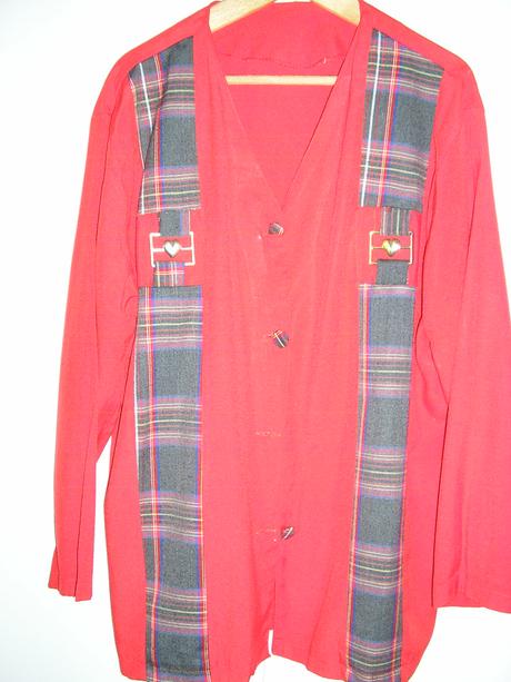 796. červené sako, xl