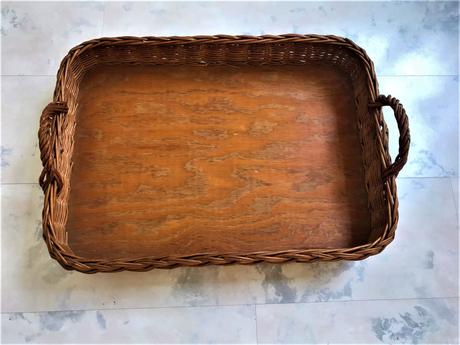 Veľký piknikový ratanový podnos, 