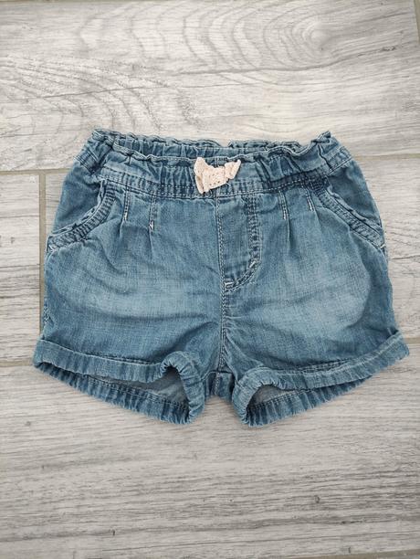 Riflové šortky, h&m,68