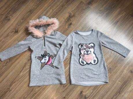 Flitrovane teplé šaty, 110