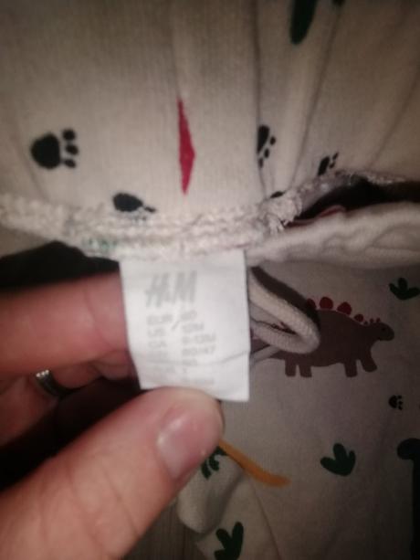 Tepláky, h&m,80