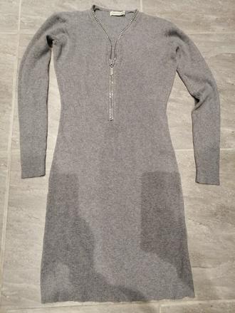 Sivé šaty ambitionfly so zipsom vo výstrihu,vs-m, m