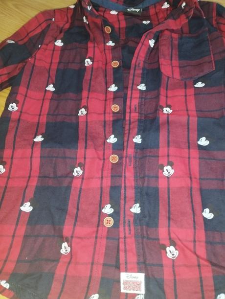 Kockovaná košeľa mickey mouse, f&f,122