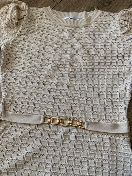 Saty pletené béžové, m