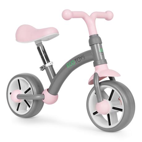 Cykloodrážadlo s kolesami eva, sivé, 